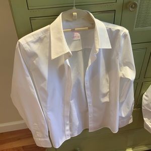 Brooks Brothers Size 8 White Blouse/Dress Shirt